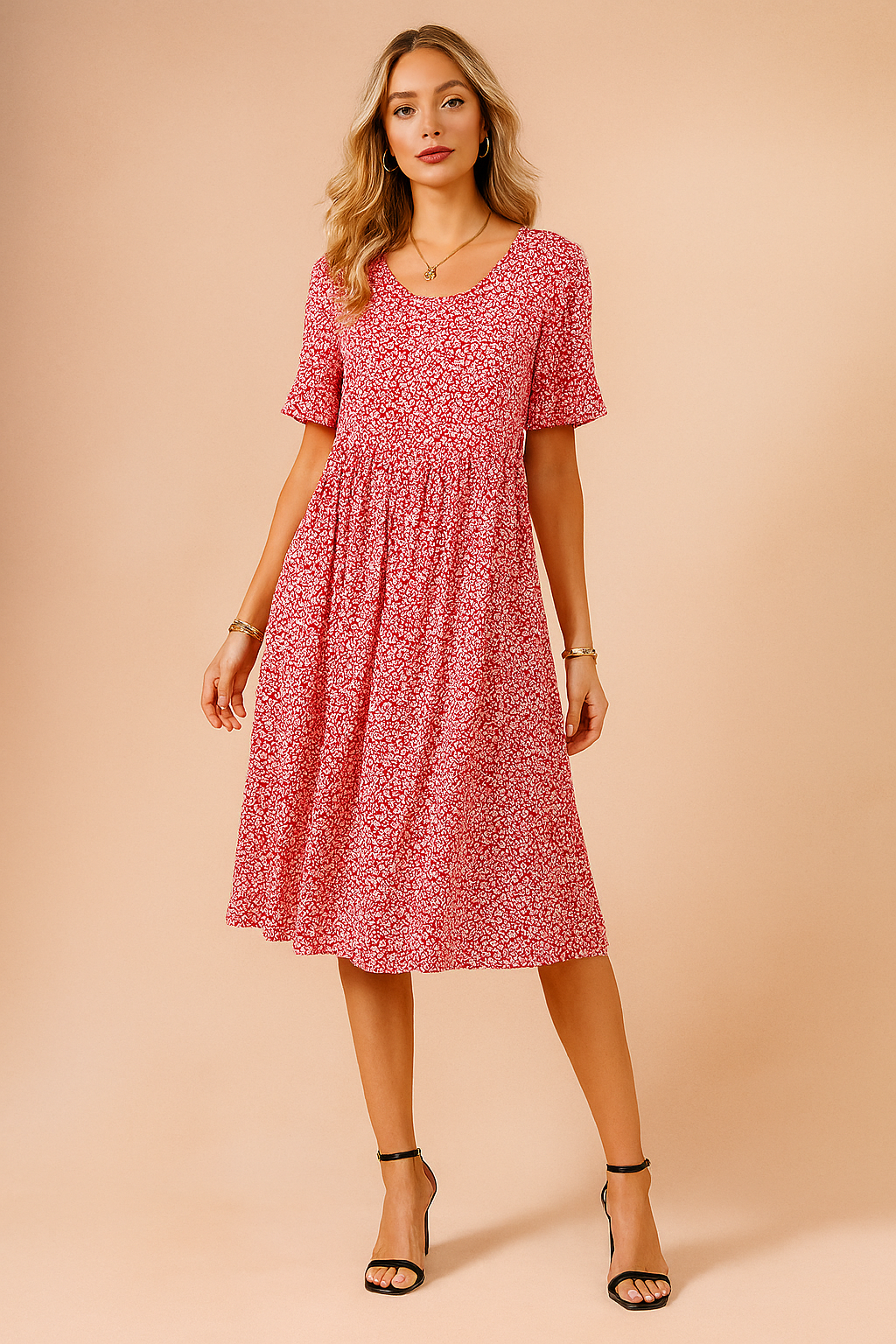 Nola | Flowy Polka Dot Blouse with Ruffles 1